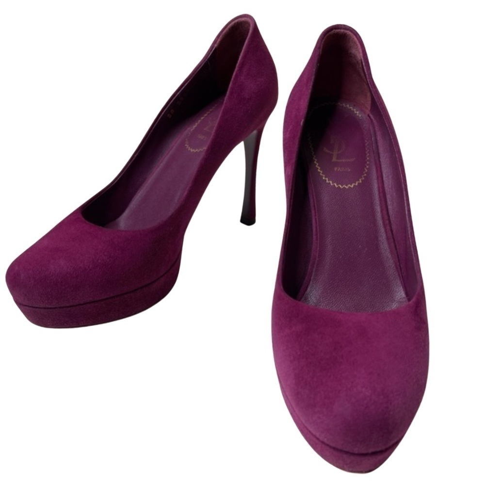 YSL Yves Saint Laurent GISELE PUMPS suede